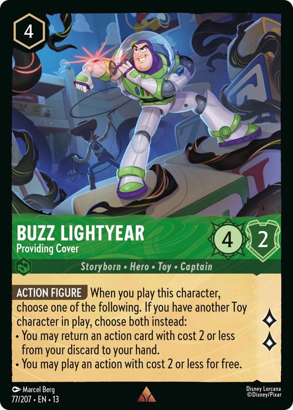 Disney Lorcana Disney Lorcana Buzz Lightyear Providing Cover R [77/207] Attack of the Vine! (EN)