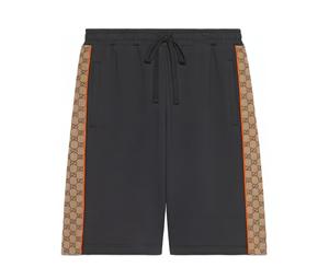 Buy Gucci Cotton Jersey Shorts With Gg Inserts Casual Shorts Men's Dark Gray at Sasom – Authentic and Ready to Ship