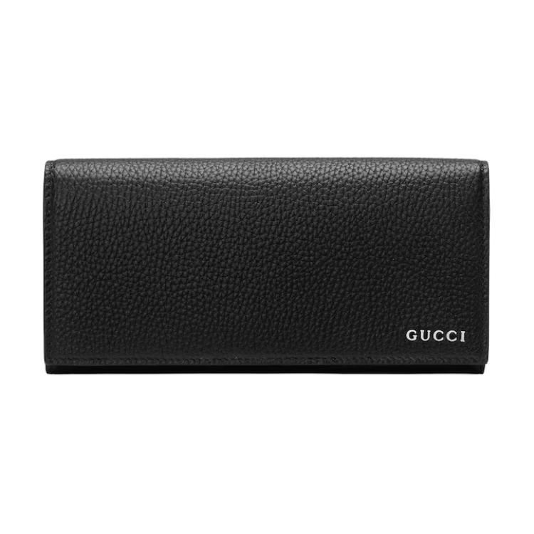 Gucci Gucci Leather Coin Purse Men's Black