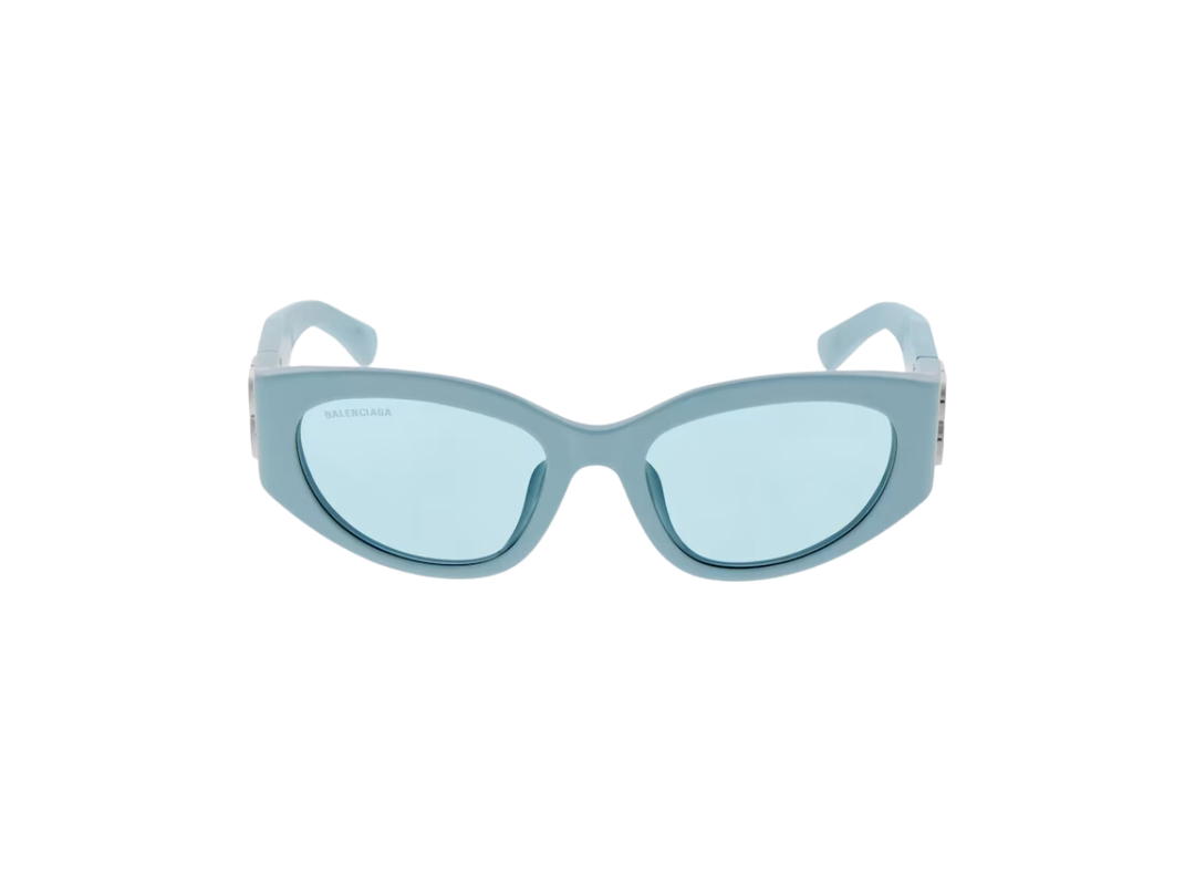 Balenciaga Balenciaga Women's Bossy Round Af Sunglasses Light Blue