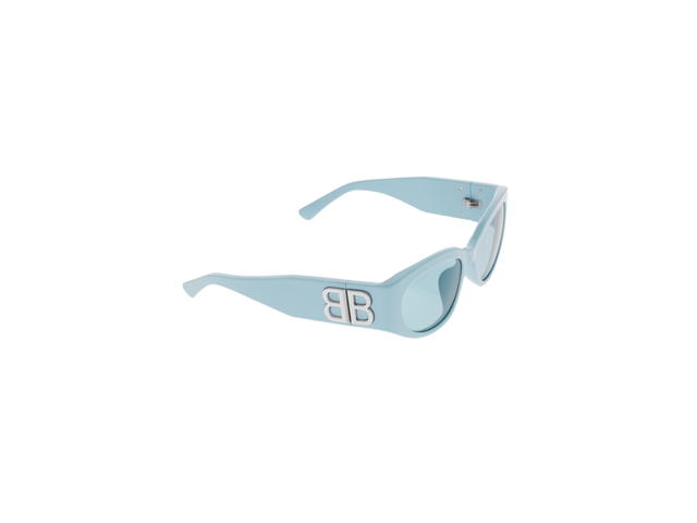 Balenciaga Balenciaga Women's Bossy Round Af Sunglasses Light Blue - view 2