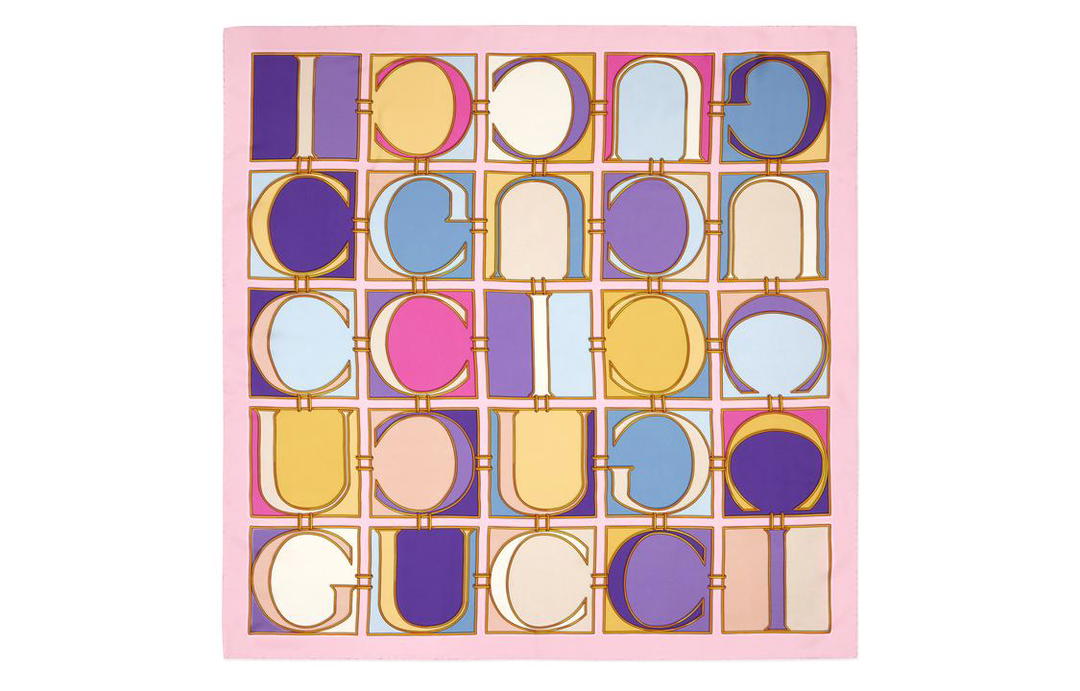 Gucci Gucci Silk Scarves Women's Pink