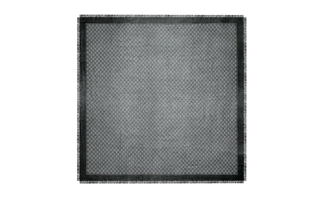Gucci Gucci Gg Jacquard Frayed Edge Scarf