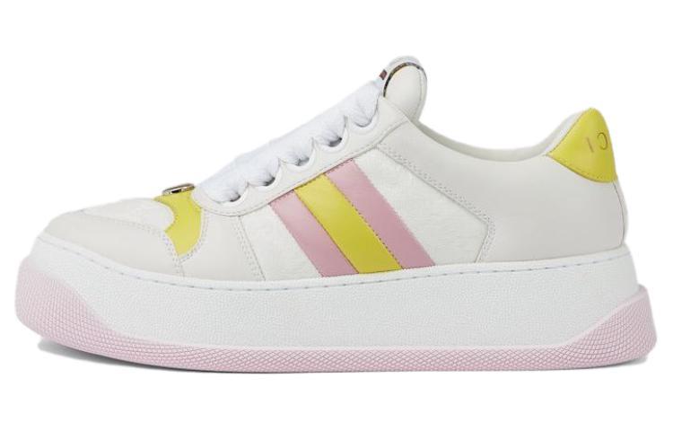 Gucci Gucci Screener Dusty Shoes Low Top Skateboard Shoes Women's Pink
