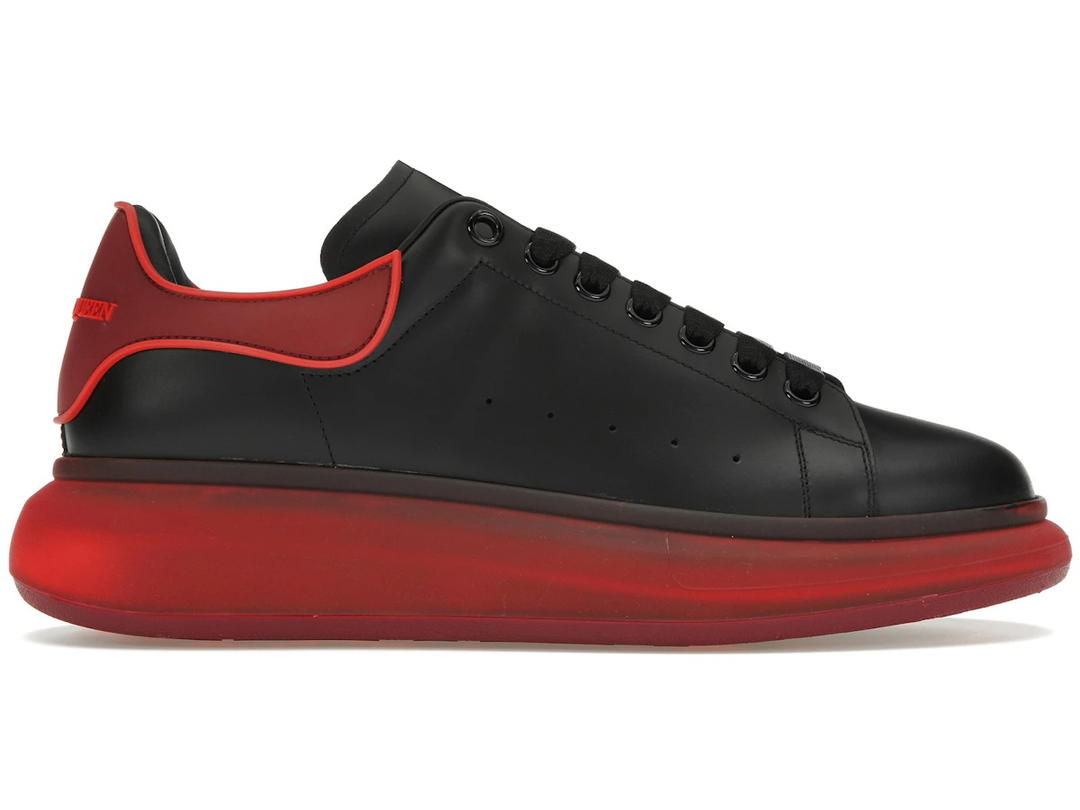 Alexander McQueen Alexander McQueen Oversized Black Red Translucent Sole