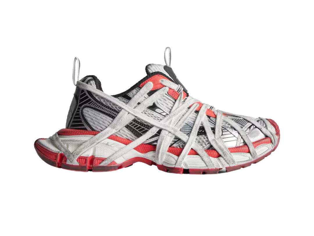 Balenciaga Balenciaga Men's 3xl Extreme Lace Sneaker Grey-Red-Black-White