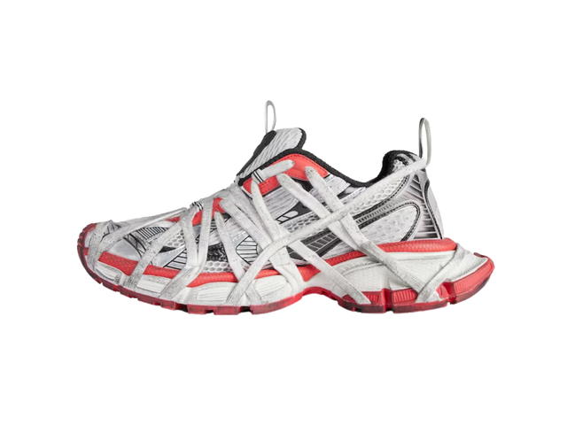 Balenciaga Balenciaga Men's 3xl Extreme Lace Sneaker Grey-Red-Black-White - view 2