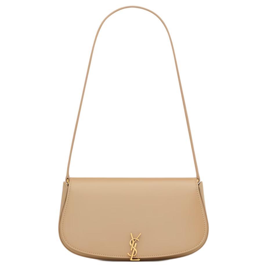 Saint Laurent Saint Laurent Calfskin Handbag Shoulder Bag Women's Black Toffee