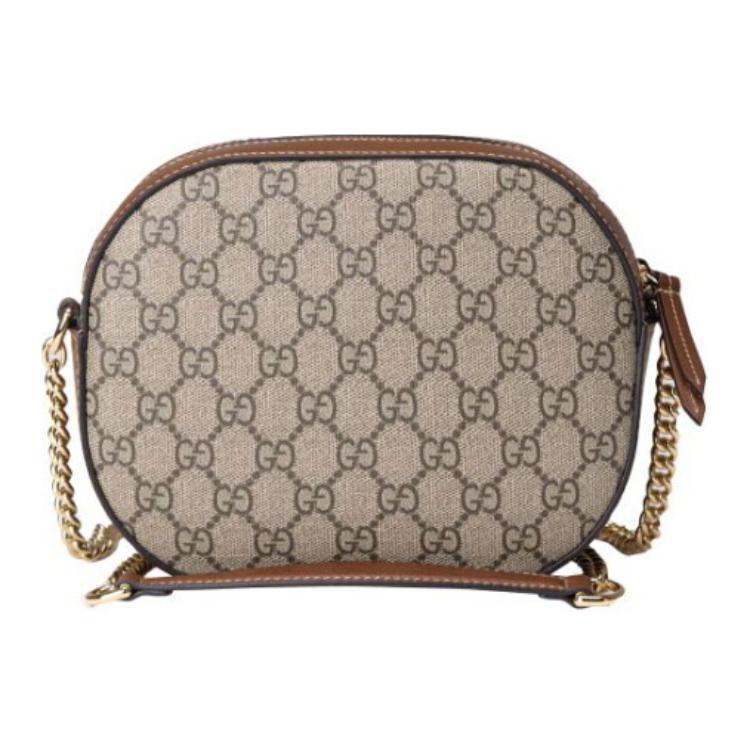 Gucci Gucci Canvas Camera Bag Shoulder Bag Crossbody Bag Women's Brown