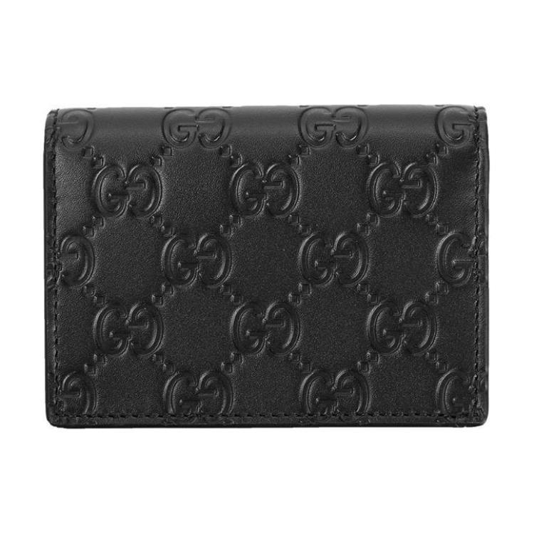 Gucci Gucci Calfskin Card Holder Women's Black