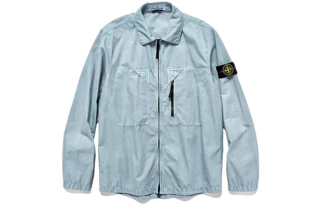 Stone Island STONE ISLAND Jackets Coats Unisex Light Blue