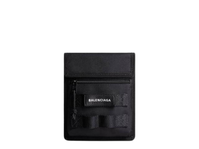 Balenciaga Balenciaga Army Small Pouch With Strap Black - view 2