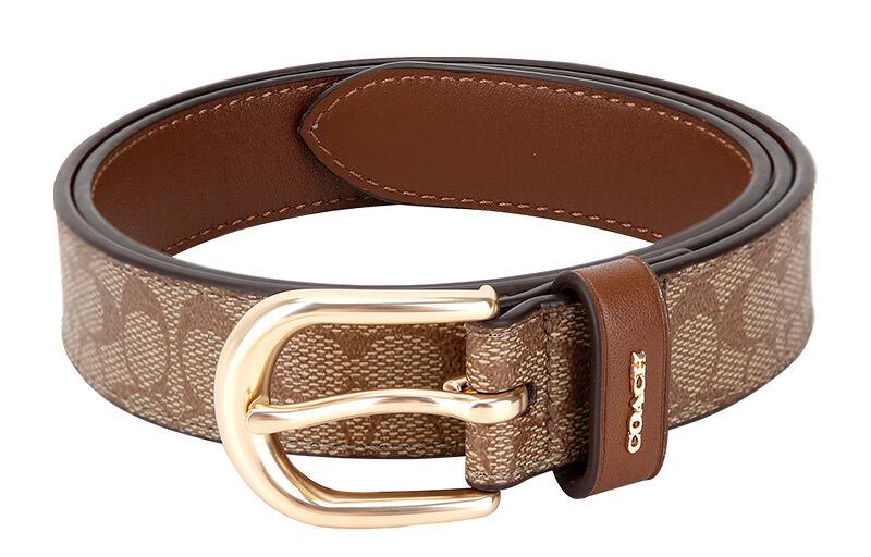 Coach Coach Women's Business Embossed Decorative Pin Buckle Belt