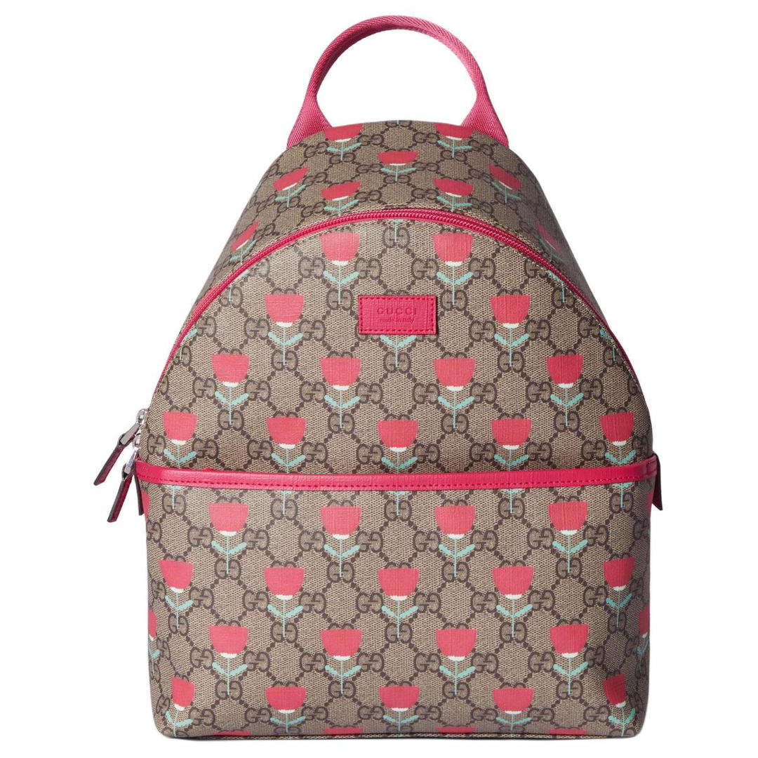 Gucci Gucci Canvas Backpack Regular Kids' Beige & Ebony