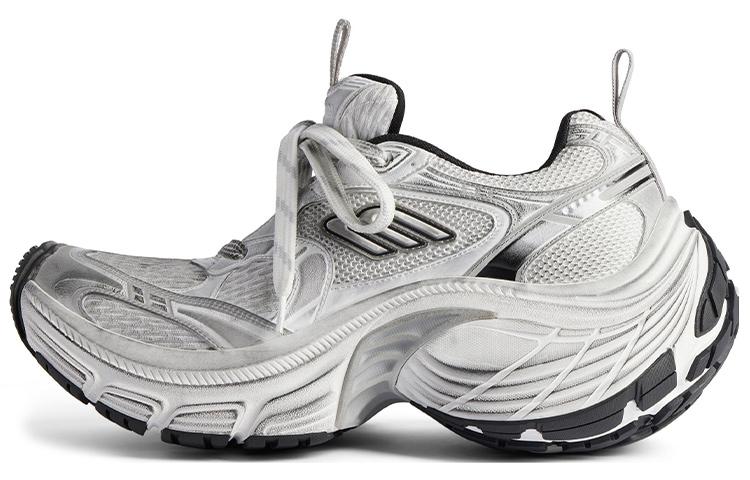 Balenciaga Balenciaga 10XL Low Top Casual Shoes Women's White Black Gray Showpiece