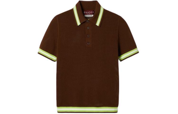 Gucci Gucci Polo Shirts Men Brown
