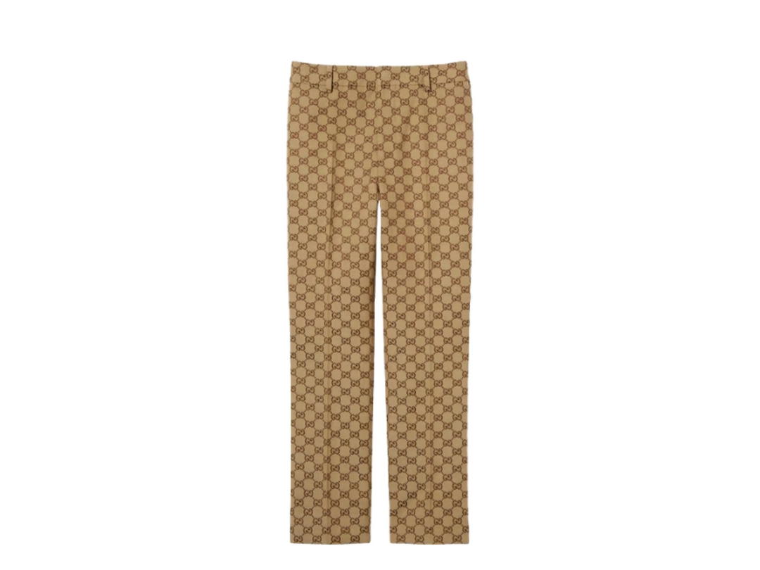 Gucci Gucci GG Canvas Pant Original Gg Canvas In Camel And Ebony