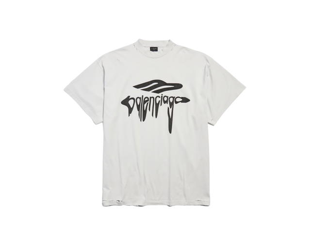 Balenciaga Balenciaga 3B Liquefied T-Shirt Oversized White And Black - view 1