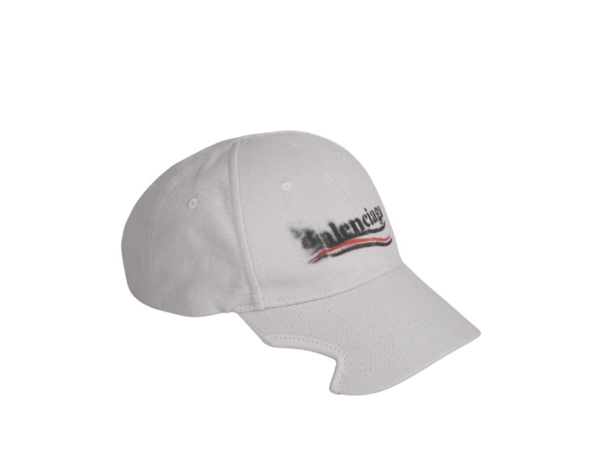 Balenciaga Balenciaga Hat Political Stencil Print Off-White