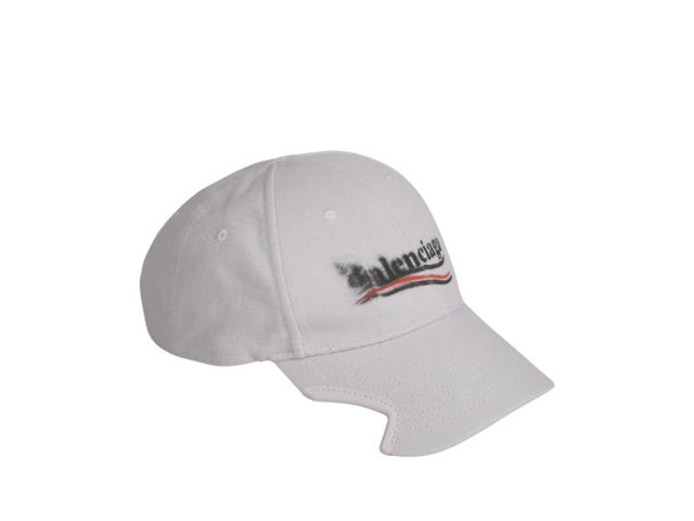 Balenciaga Balenciaga Hat Political Stencil Print Off-White - view 1