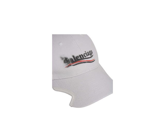 Balenciaga Balenciaga Hat Political Stencil Print Off-White - view 4