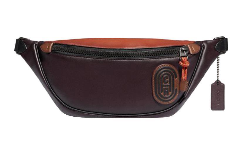 Coach Coach Rivington Cow Leather Fanny Pack Large Size Men's Brown