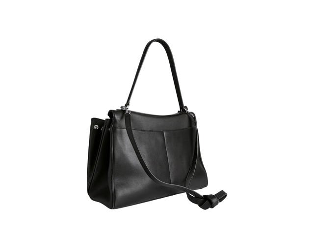 Balenciaga Balenciaga Rodeo Medium Handbag In Black Smooth Calfskin Aged-Silver Hardware - view 2