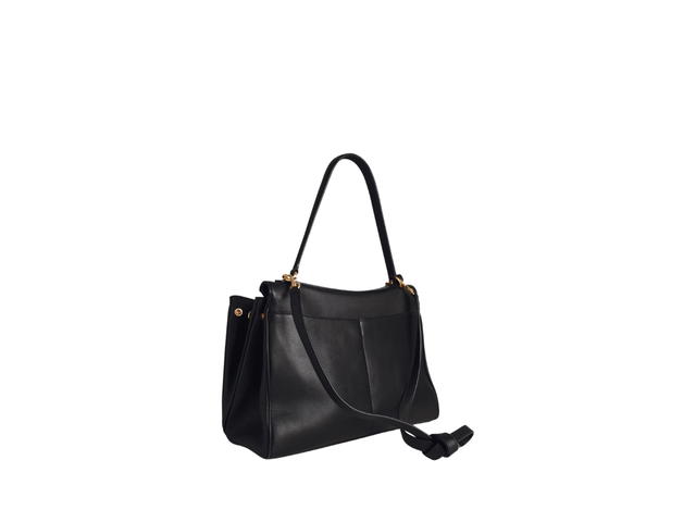Balenciaga Balenciaga Rodeo Medium Handbag In Black Smooth Calfskin Aged-Gold Hardware - view 2