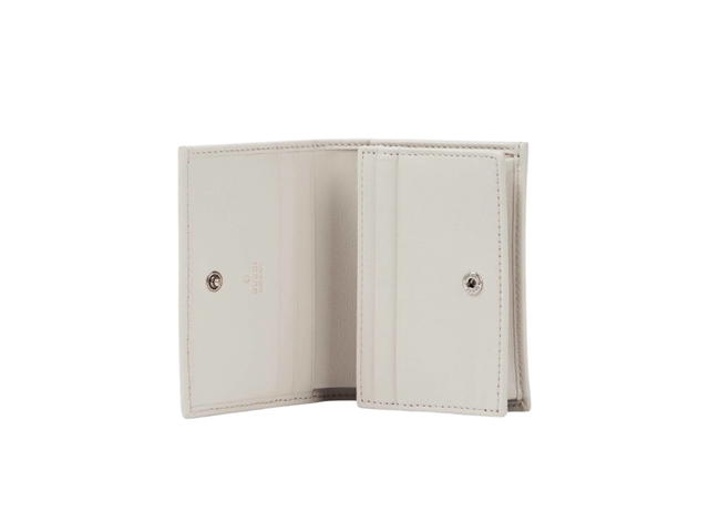 Gucci Gucci GG Marmont Card Case Wallet Light Gray Leather - view 2