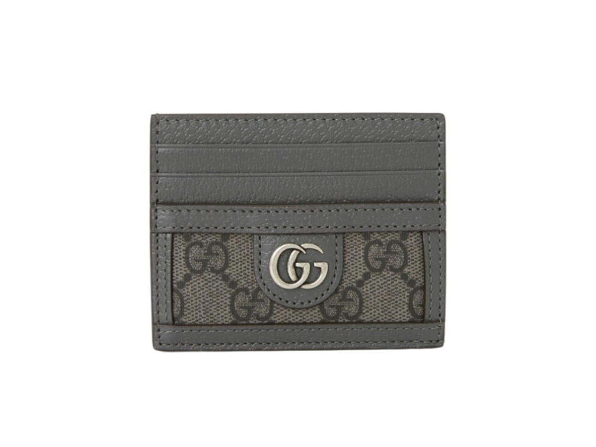 Gucci Gucci Ophidia Card Case Grey Black Supreme