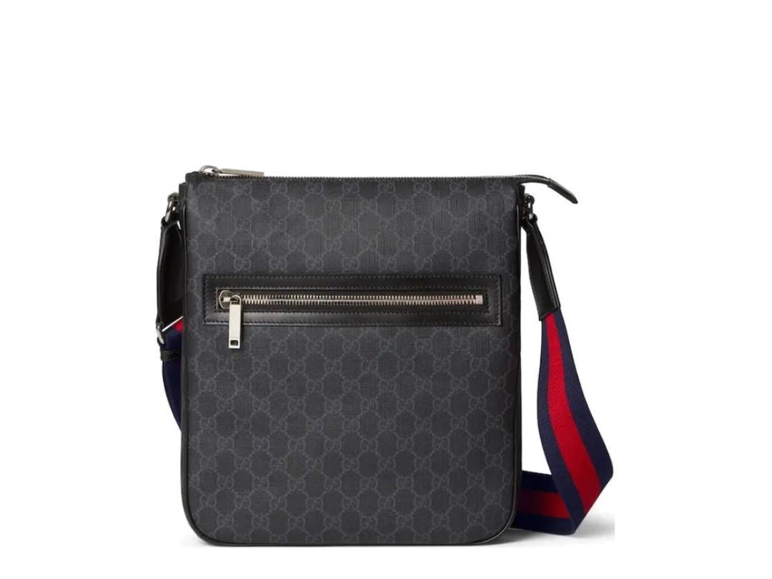 Gucci Gucci GG Supreme Crossbody Bag In Black Cancas