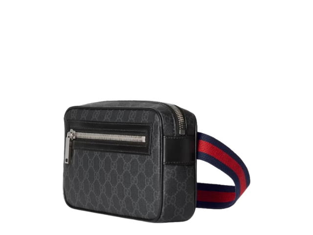 Gucci Gucci Canvas With Leather Fanny Pack Men's Black - view 2