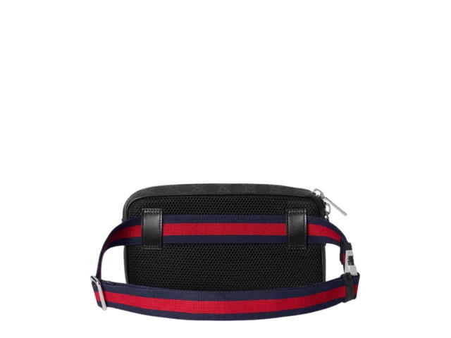 Gucci Gucci Canvas With Leather Fanny Pack Men's Black - view 3