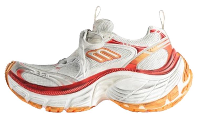 Balenciaga Balenciaga 10XL Sneakers 'White Red And Orange Mesh Tpu And Rubber' Women's