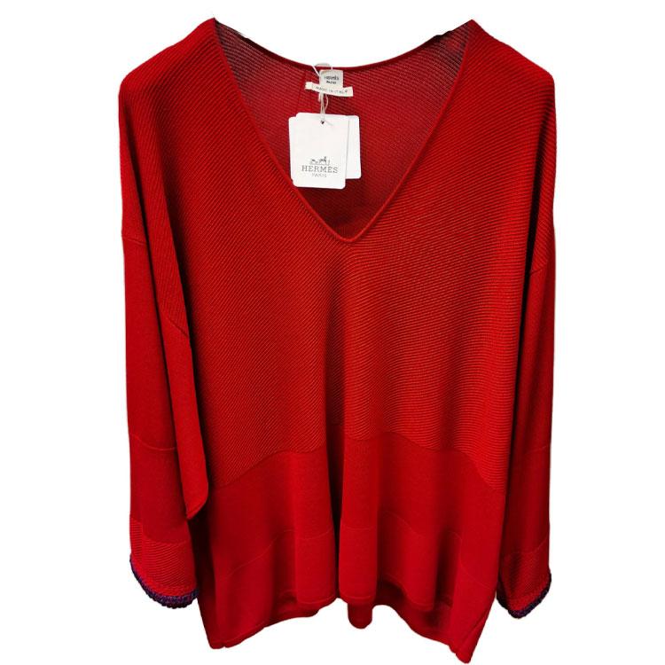 Hermes Hermes Knitwear Women's Red