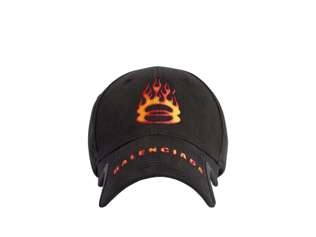 Balenciaga Balenciaga Burning Unity Cap Black Orange