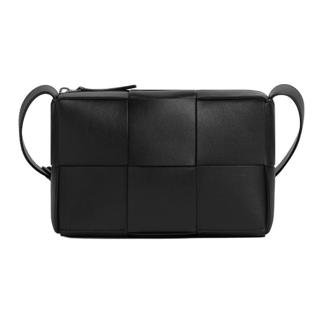 Bottega Veneta Bottega Veneta ARCO Calfskin Camera Bags Crossbody Bag Shoulder Bag Small Size Men's Black