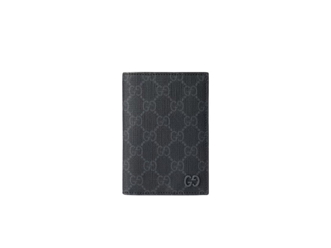 Gucci Gucci Interior Gg Passport Case Black