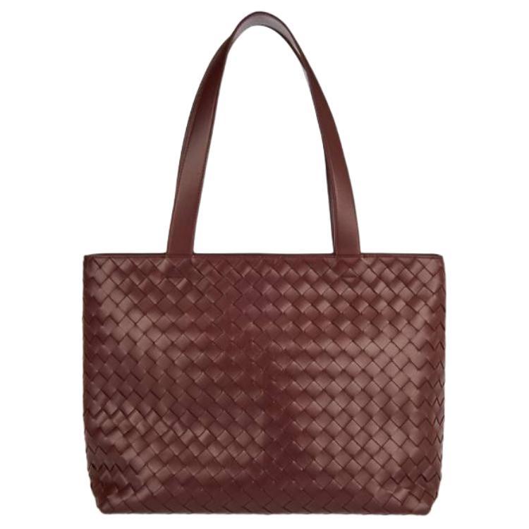 Bottega Veneta Bottega Veneta Calfskin Tote Bag, Shopping Bag, Shoulder Bag Small Size Men's Burgundy