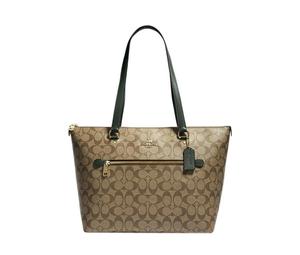 Buy Coach Gallery Coated Canvas With Leather Tote Bag Shopping Bag Handbag Shoulder Bag Women's Khaki at Sasom – Authentic and Ready to Ship
