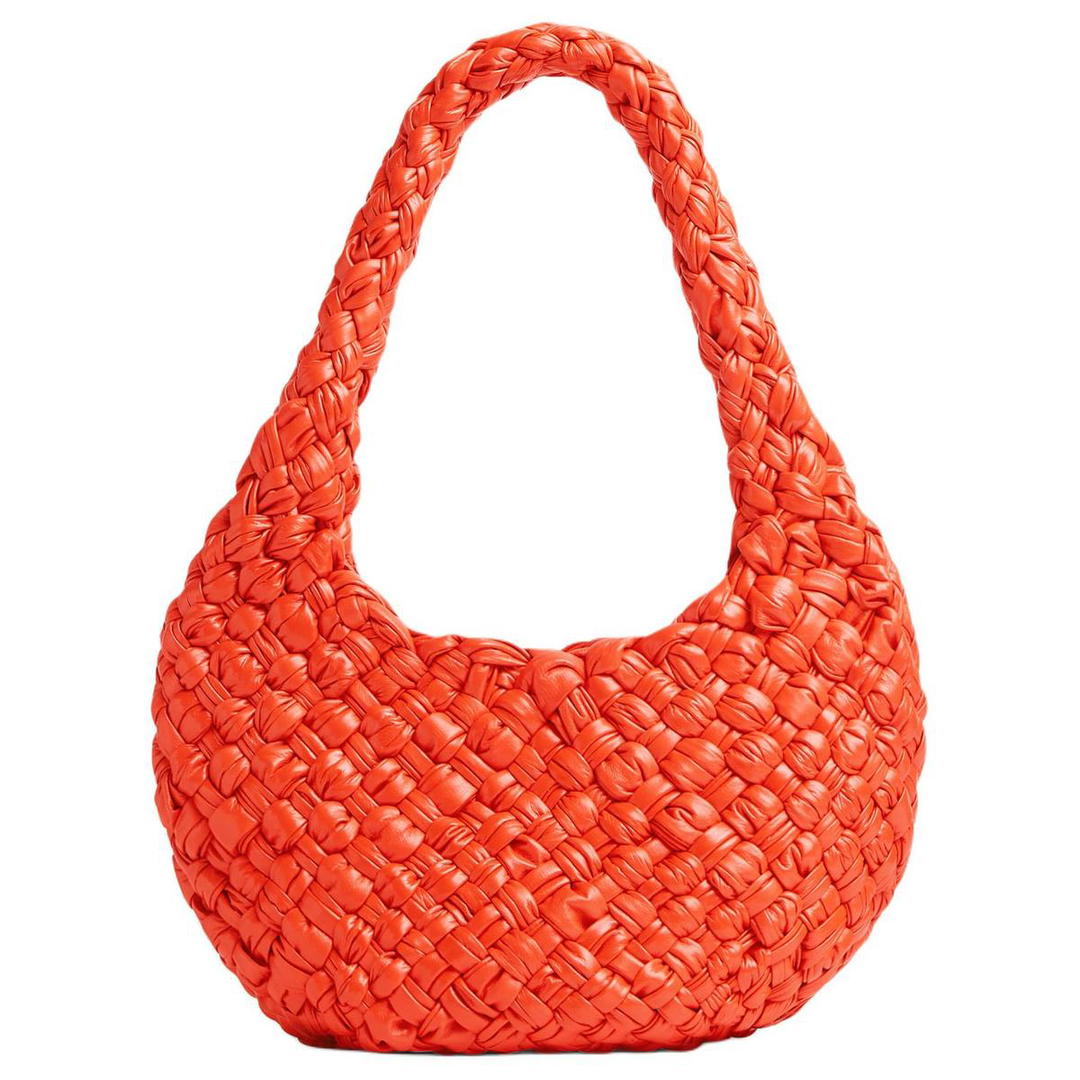 Bottega Veneta Bottega Veneta Calfskin Handbag, Shoulder Bag Women's Orange