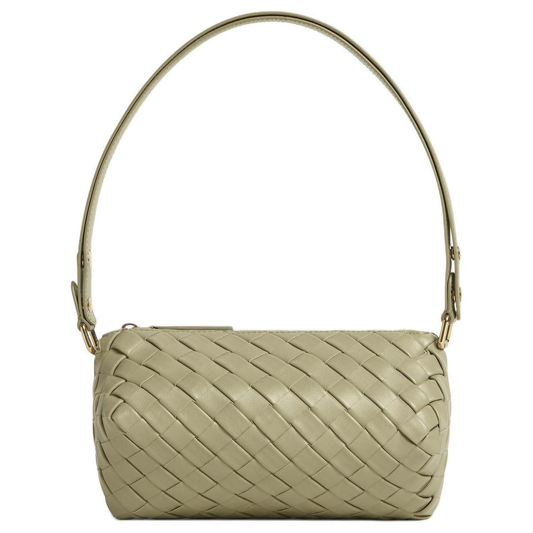 Bottega Veneta Bottega Veneta Cow Leather Handbag Shoulder Bag Women's Limestone Green