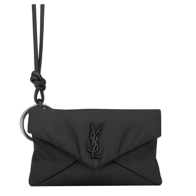 Saint Laurent Saint Laurent CASSANDRE Polyamide Clutch Mini Men's Black