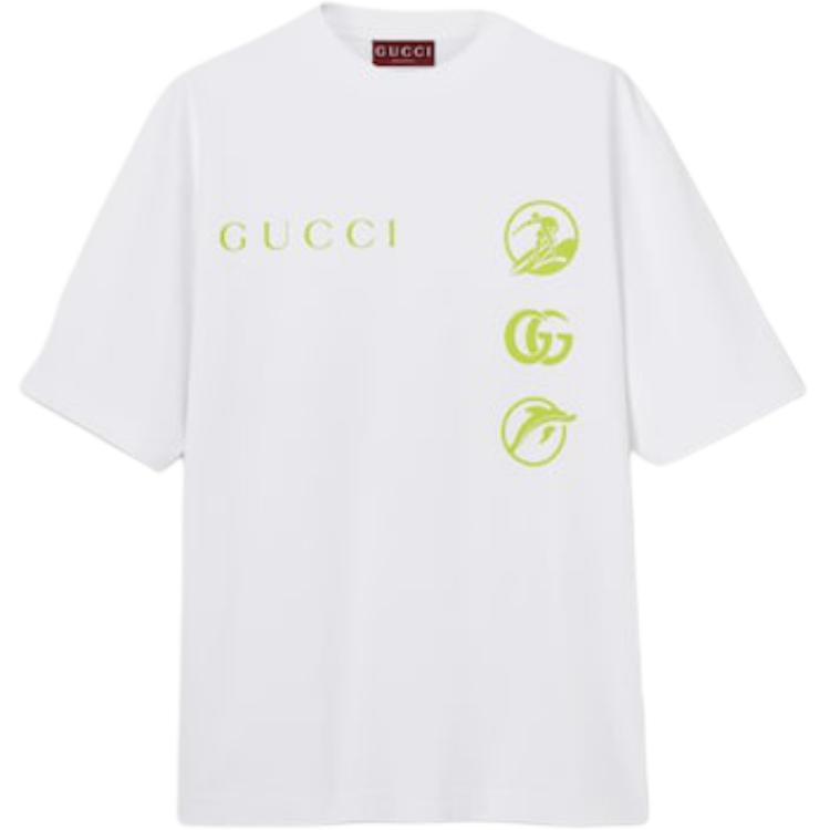 Gucci Gucci Printed Jersey T Shirt