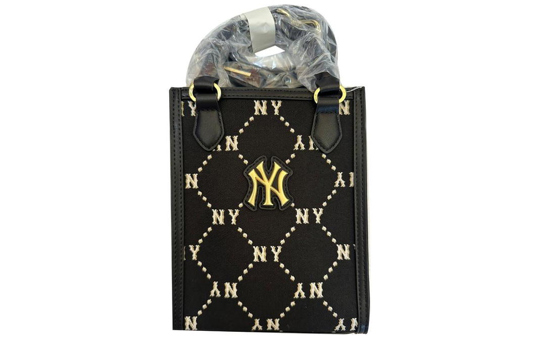 MLB MLB PVC Tote Bag Shopping Bag Shoulder Bag Crossbody Bag Handbag Mini Unisex Black Gold