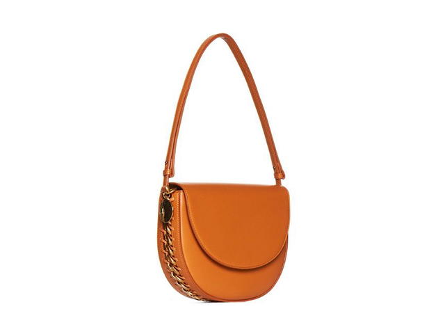 Stella Mccartney Stella Mccartney Frayme Raffia Shoulder Bagbrown Polyester  Polyester - view 3
