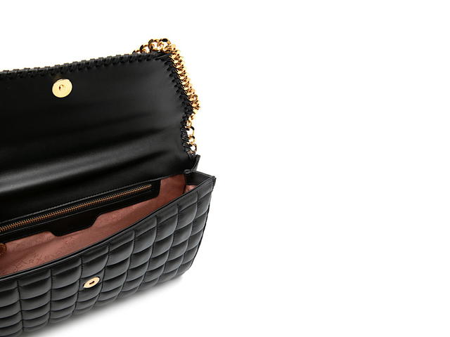 Stella Mccartney Stella Mccartney Quilted Fabric Shoulder Bagblack Outer Polyurethane 100 - view 5