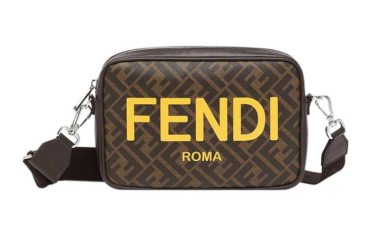 Fendi Fendi FF Logo Print Shoulder Bag