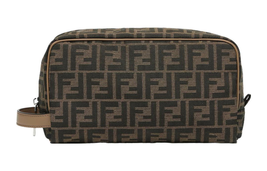 Fendi FENDI Polyester Makeup Bag Regular Men's Brown