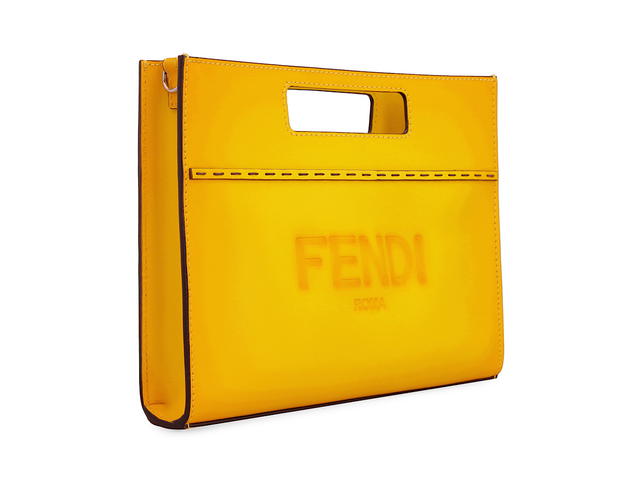Fendi Fendi Leather Messenger Bagyellow Calf 100 - view 3